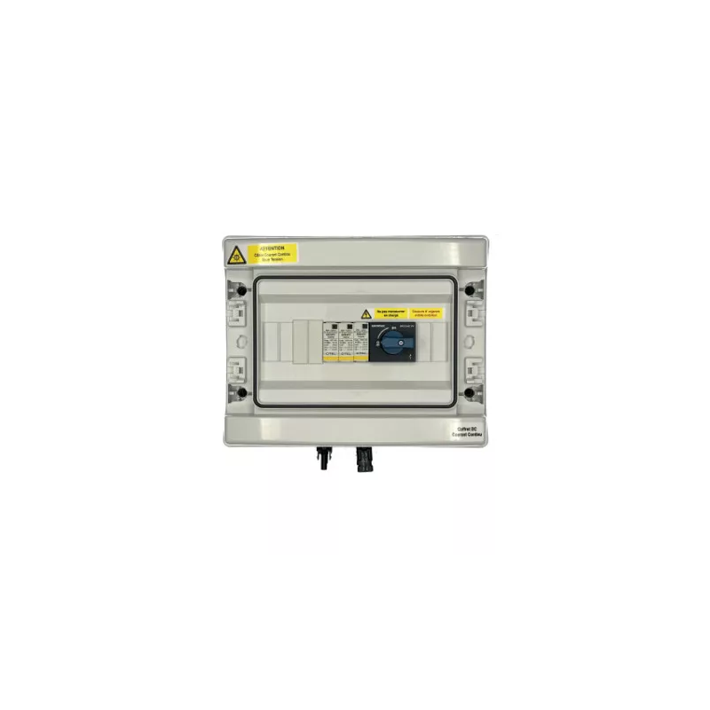 Coffret de protection DC 1000V 1MPPT 2E/2S - spécial Solaredge tri Coffret de protection DC 1000V 1MPPT 2E/2S - spécial Solaredge tri