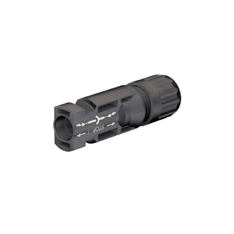 Fiche MC4- mâle 10 mm² (diamètre du câble DC de 5,9 à 8 mm²) Fiche MC4- mâle 10 mm² (diamètre du câble DC de 5,9 à 8 mm²)
