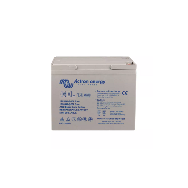 Batterie étanche Victron GEL 12V 60Ah (C20) Batterie étanche Victron GEL 12V 60Ah (C20)