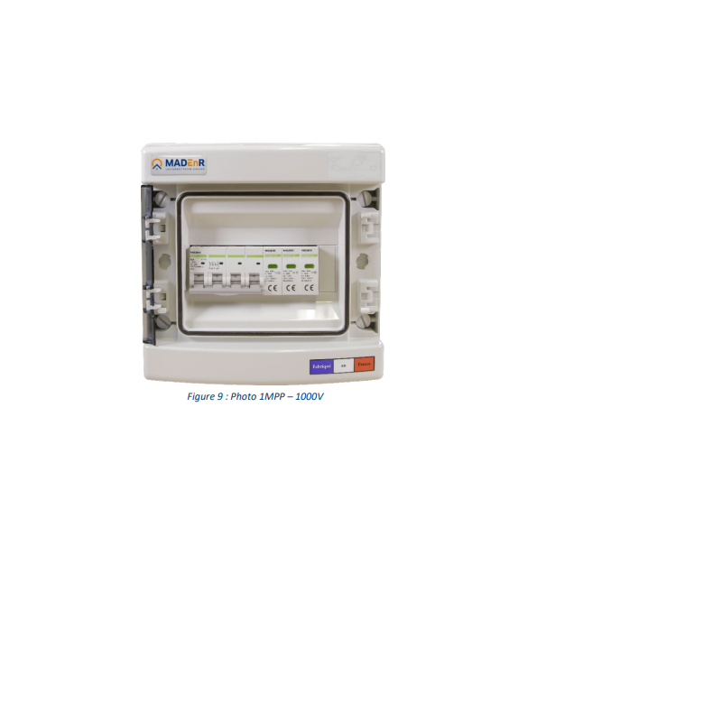 Coffret DC 1000V - 1 MPPT Coffret DC 1000V - 1 MPPT
