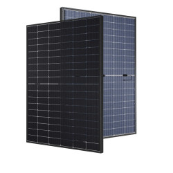 Module Solutium 425Wc bi-verre bifacial - fond transparent