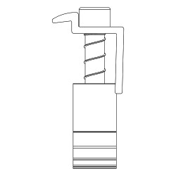 K2 Bride extérieure noire pour MiniRail ou Dome 6.10/Xpress - cadre 30-50mm