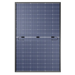 Module Solutium 425Wc bi-verre bifacial - fond transparent