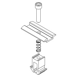K2 Bride intermédiaire noire pour MiniRail ou Dome 6.10/Xpress - cadre 30-50mm