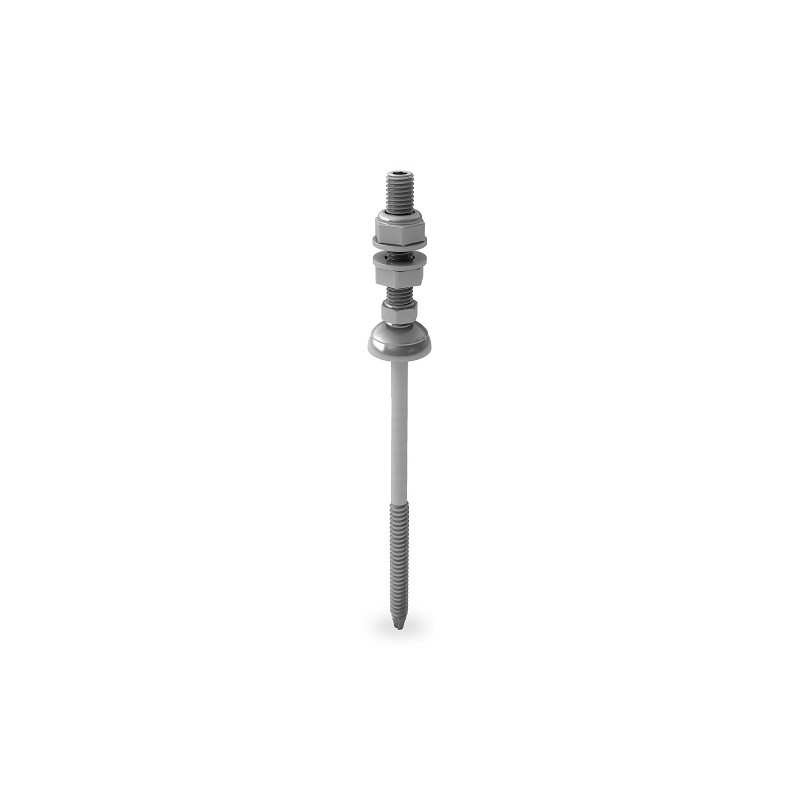 K2 Tige pour fixation sur pannes acier M8x155/50 SolarFastener K2 Tige pour fixation sur pannes acier M8x155/50 SolarFastener