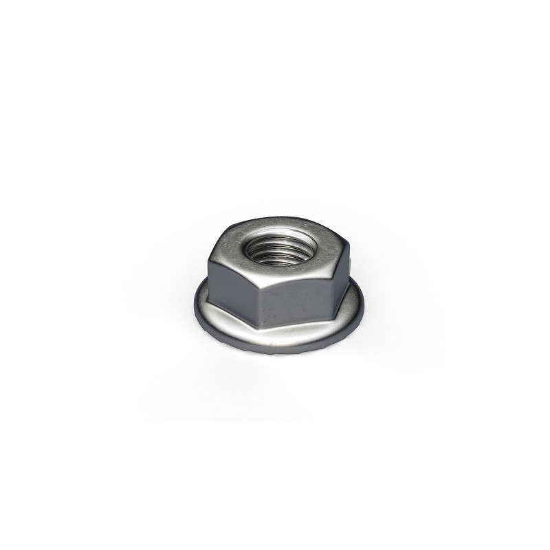 Rensuol écrou hexagonal à bride avec dent de blocage M8. Rensuol écrou hexagonal à bride avec dent de blocage M8.